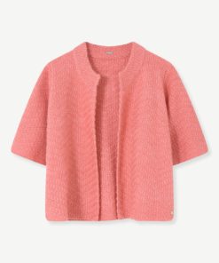 Parker, knit cardigan Rose coral