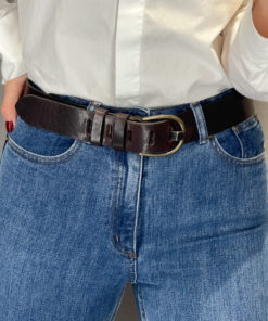 Jeans belt Dark Brown