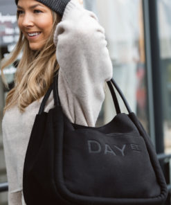 Day Woolen Small Shopper Black