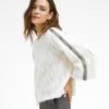 Sherry, button knit Off white