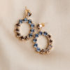 Camilla Swarovski earrings Smokey quartz
