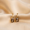 Carla Swarovski earrings Smokey quartz