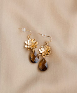 Divinia earrings Smokey quartz