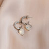 Carla Swarovski earrings White opal