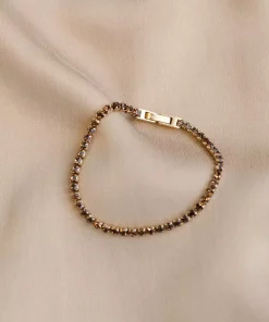 Tennis bracelet Smokey quartz