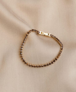 Tennis bracelet Smokey quartz