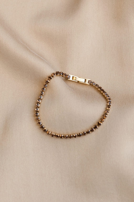 Tennis bracelet Smokey quartz