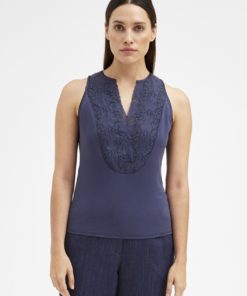 Delia, lace top Blue nights