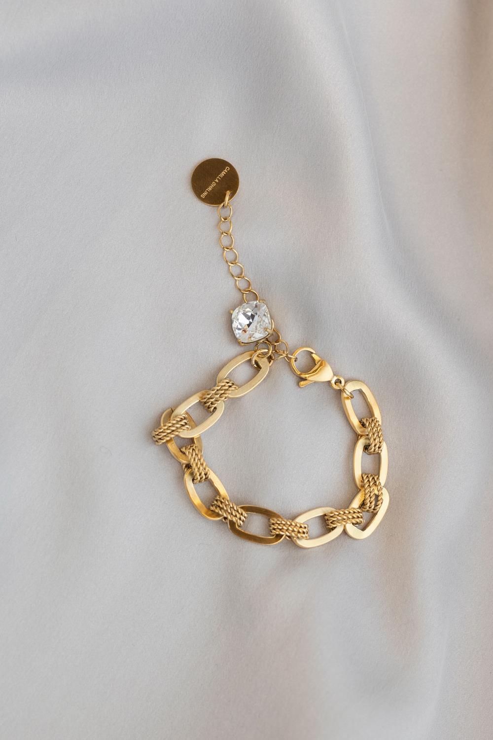 Inez Chain Bracelet - Clear