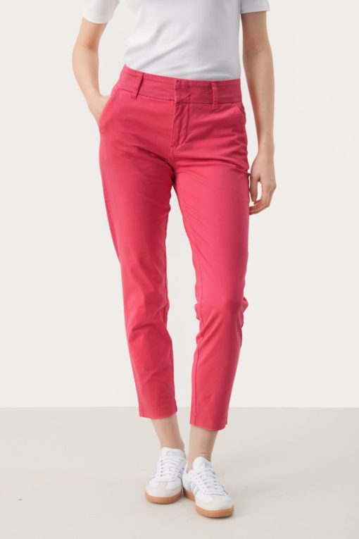 Soffys Trousers - Claret Red