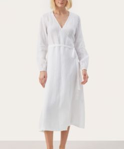 Elinora Dress - Bright white