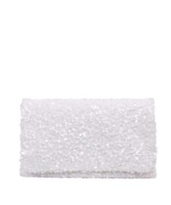 Clutch Sequins - White