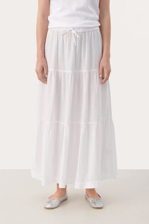 Getia skirt, Bright White