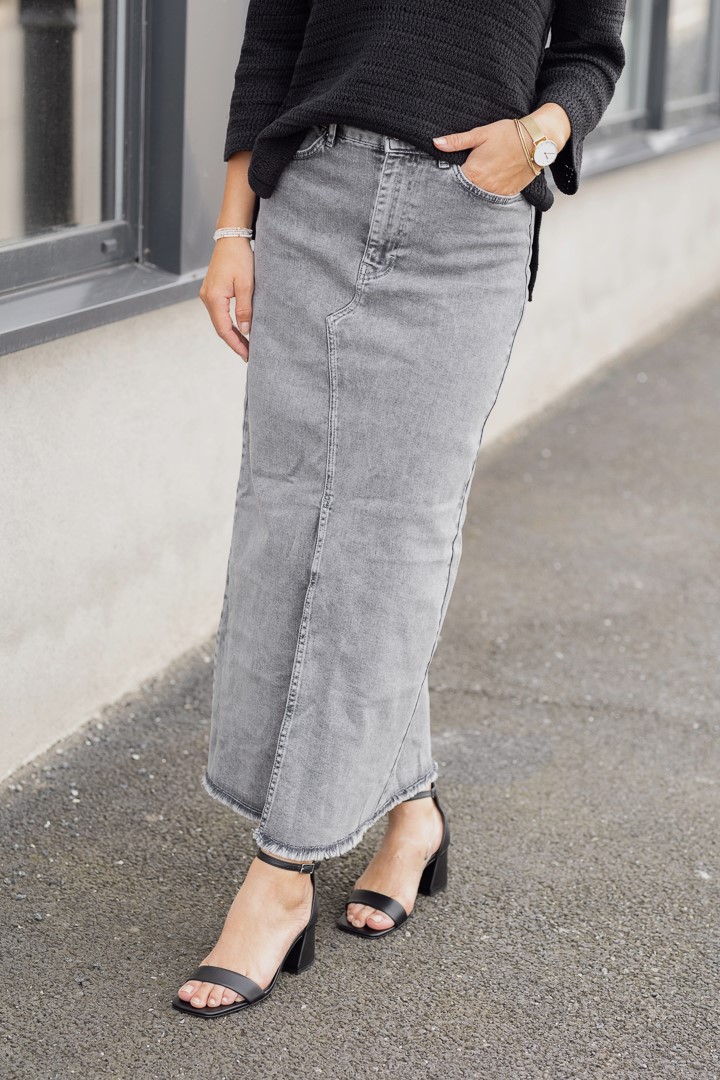 Jasmin Skirt - Grey denim