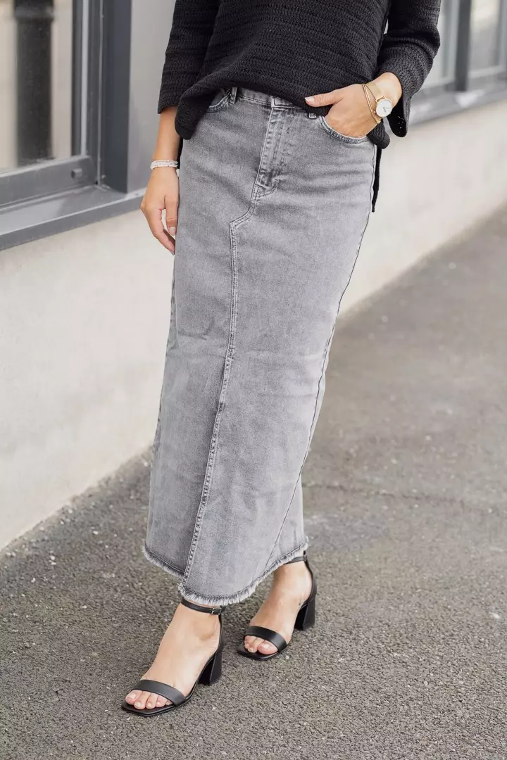 Jasmin Skirt - Grey denim