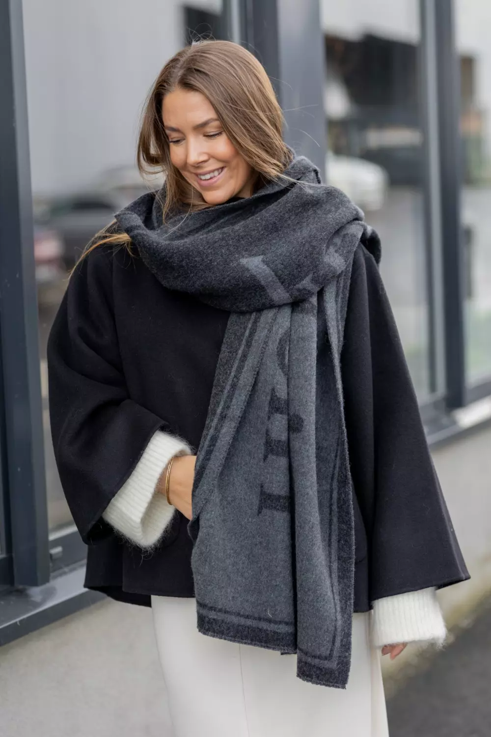 Thalia scarf - Dark grey