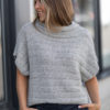 Coya, knit cape - Steel