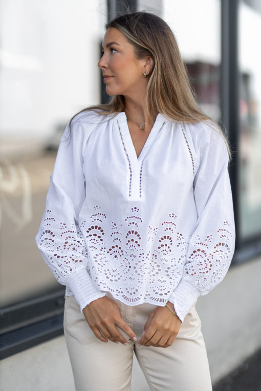 Annsofie, blouse - White