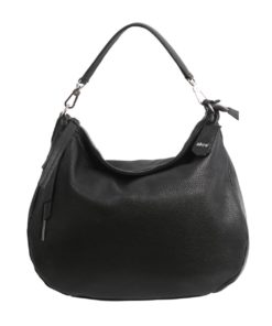 JUNA Hobo bag Big - Black/nickel