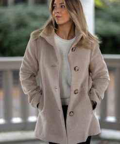 Ladies coat 7756 - Beige