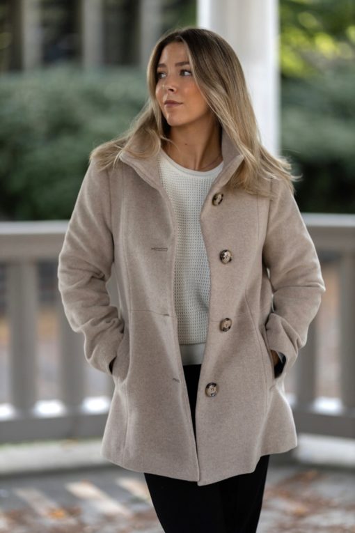 Ladies coat 7756 - Beige