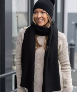 Sia knitted scarf - Black
