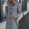 Ladies coat 7846 - Grey