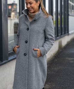 Ladies coat 7846 - Grey