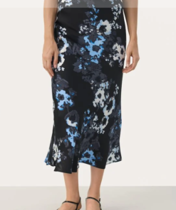 Laurina skirt, Dark Navy Blurred