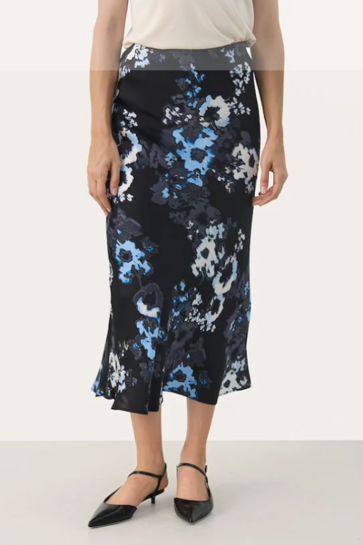 Laurina skirt, Dark Navy Blurred