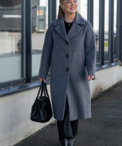 Ladies coat 7788 - Dark grey