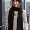 Sia knitted scarf - Black