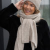 Sia knitted scarf - Sand