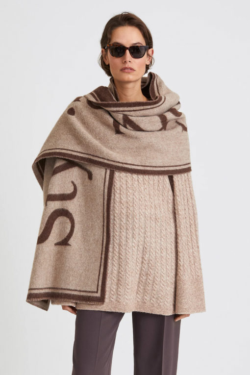 Thalia scarf - Beige/brown