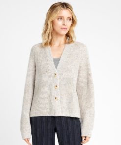 Magda, knit cardigan - Beach sand