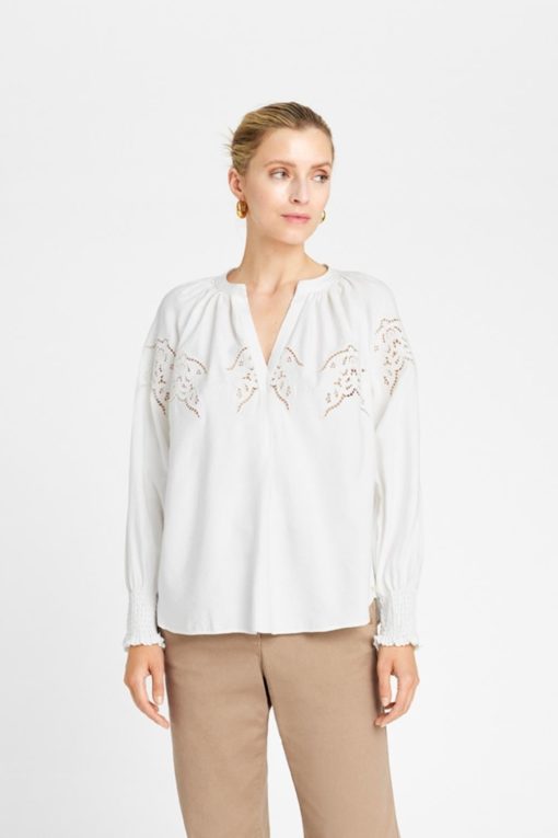 Annsofie, blouse - Offwhite