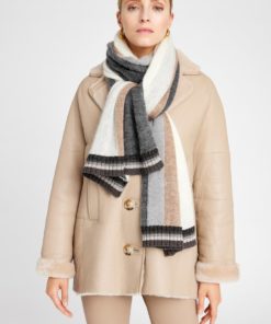 Etine, striped lurex scarf - Elaphant