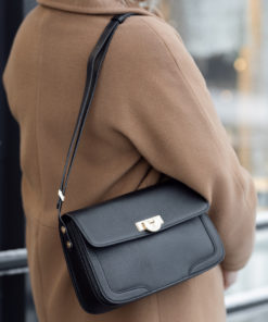 Ateuil flap shoulder bag - Black