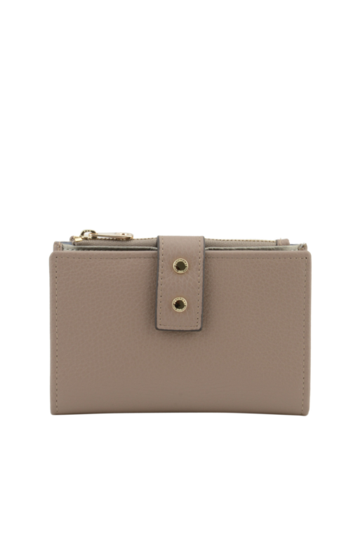 Leather wallet - Beige