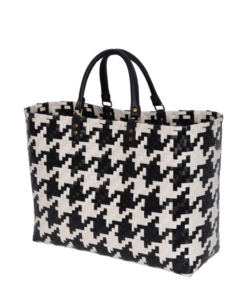 Mayfair shopper, Black/White pattern