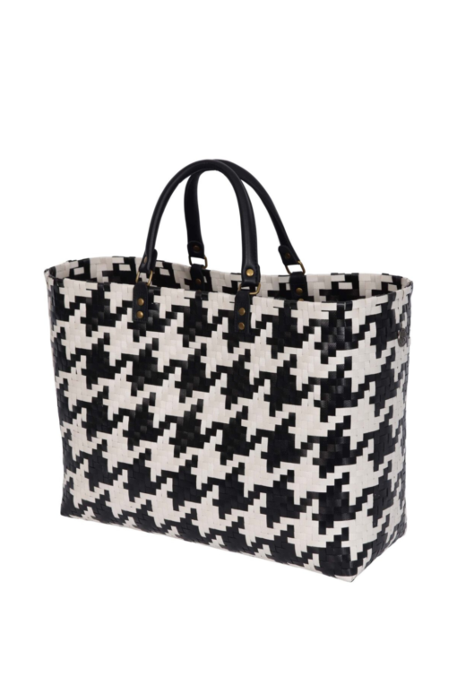 Mayfair shopper, Black/White pattern