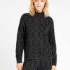 Aston, jacquard knit - Black