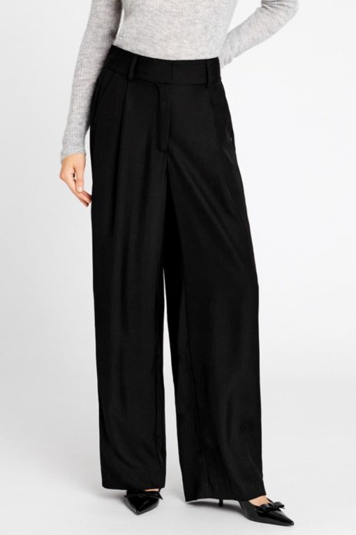 Maddeline, high waist wide leg - Black