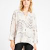 Silja, emb. shirt - Ivory