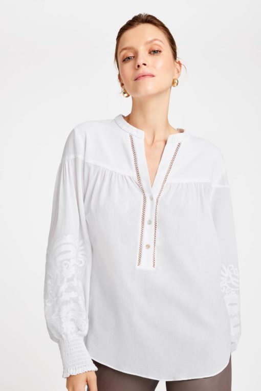 Alba, blouse - White