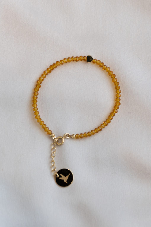 Fanny Crystal bracelet - Honey