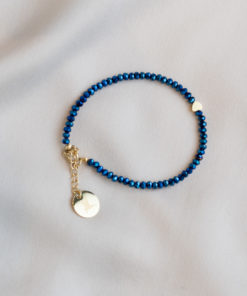 Fanny Crystal Bracelet - Metallic blue