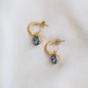 Carla Swarovski earrings - Denim Blue