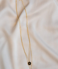 Signature double chain necklace