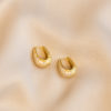 Banana hoop earrings - Gold